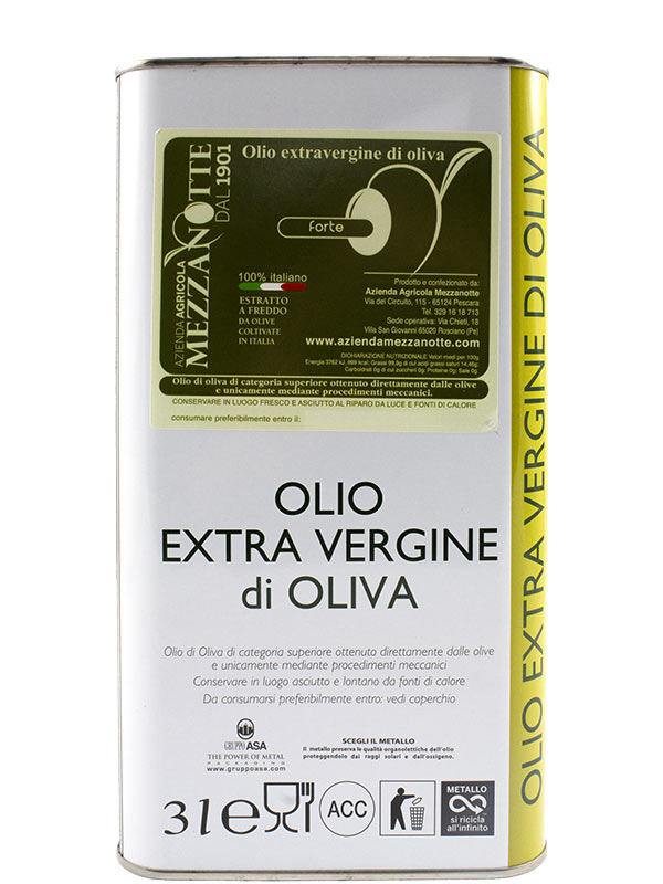 Olio extra vergine d’oliva FORTE- 3 LT